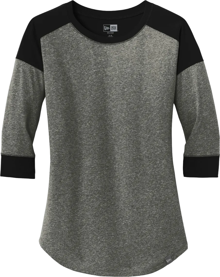 Ladies Heritage Blend 3/4-Sleeve Baseball Raglan Tee