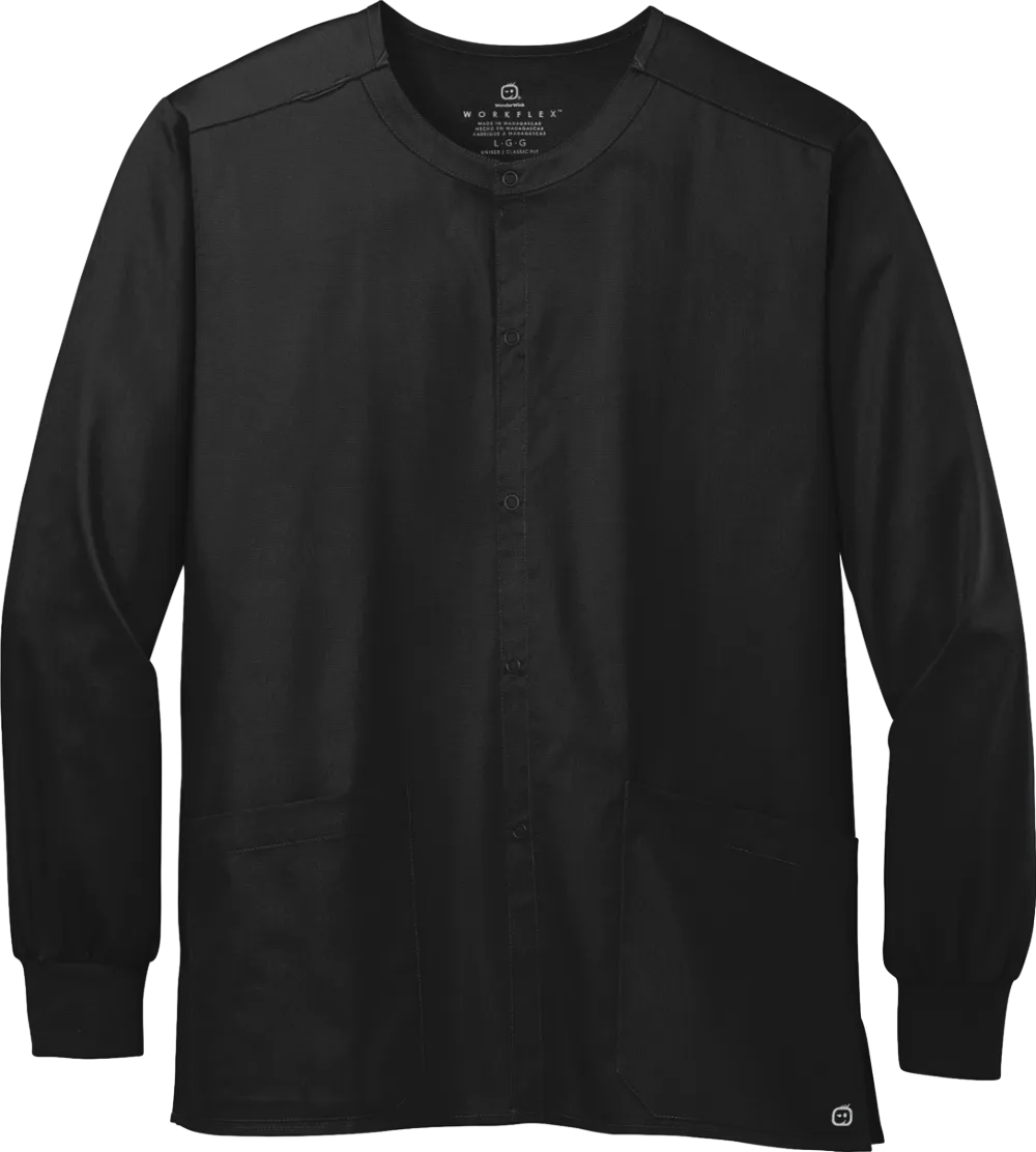 Unisex WorkFlex Snap-Front Scrub Jacket