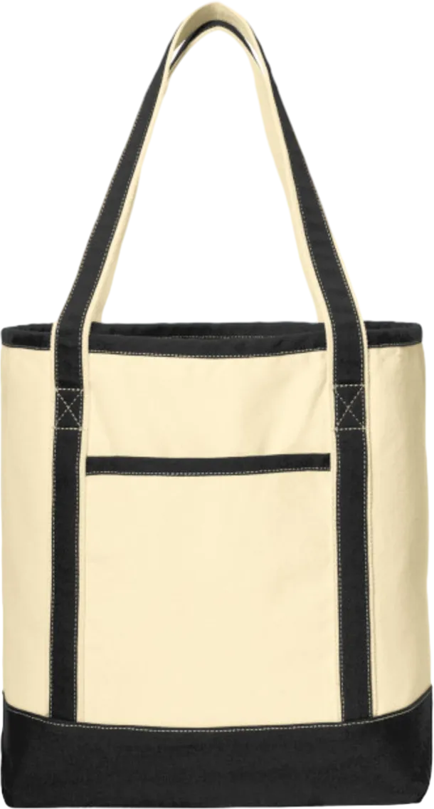 Large Cotton Canvas Boat Tote
