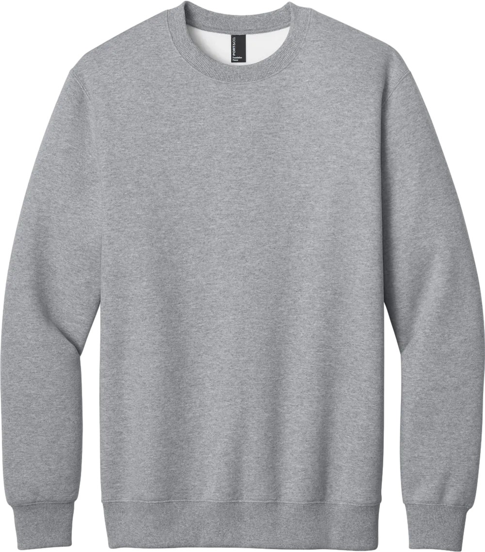 Port & Co Foundation Fleece Pullover Crewneck Sweatshirt