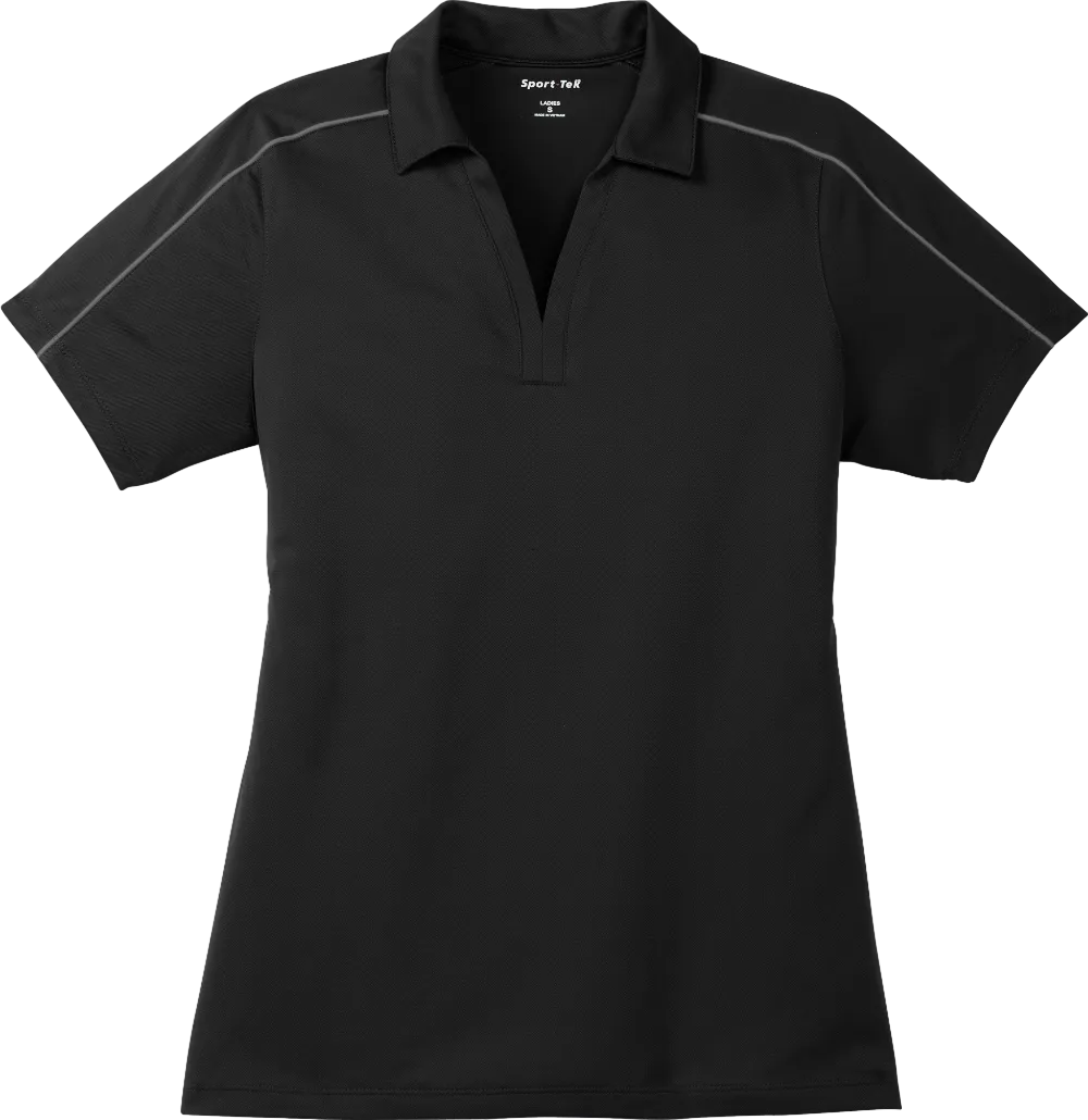 Ladies Micropique Sport-Wick Piped Polo