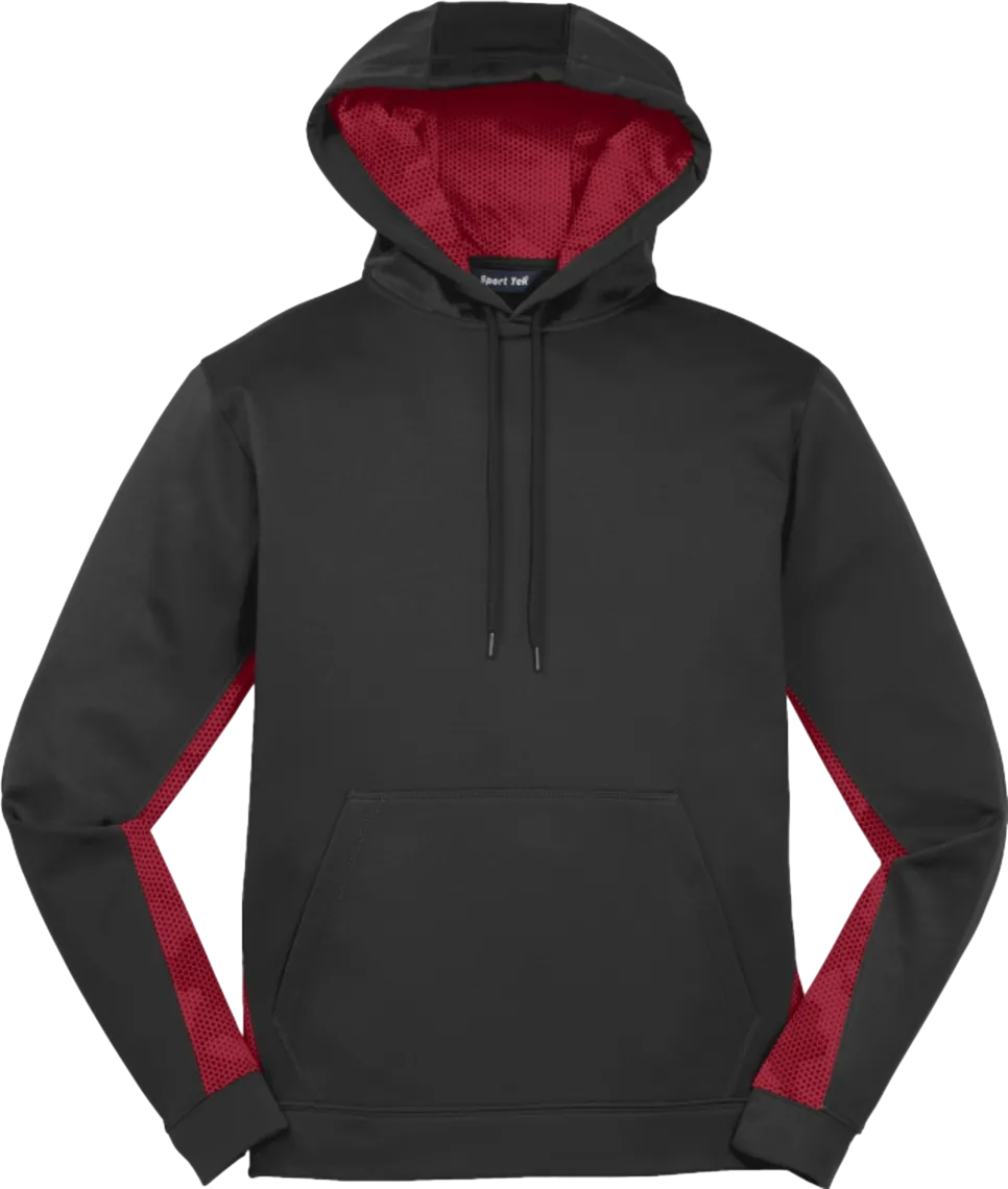 Sport-Wick CamoHex Fleece Colorblock Hooded Pullover