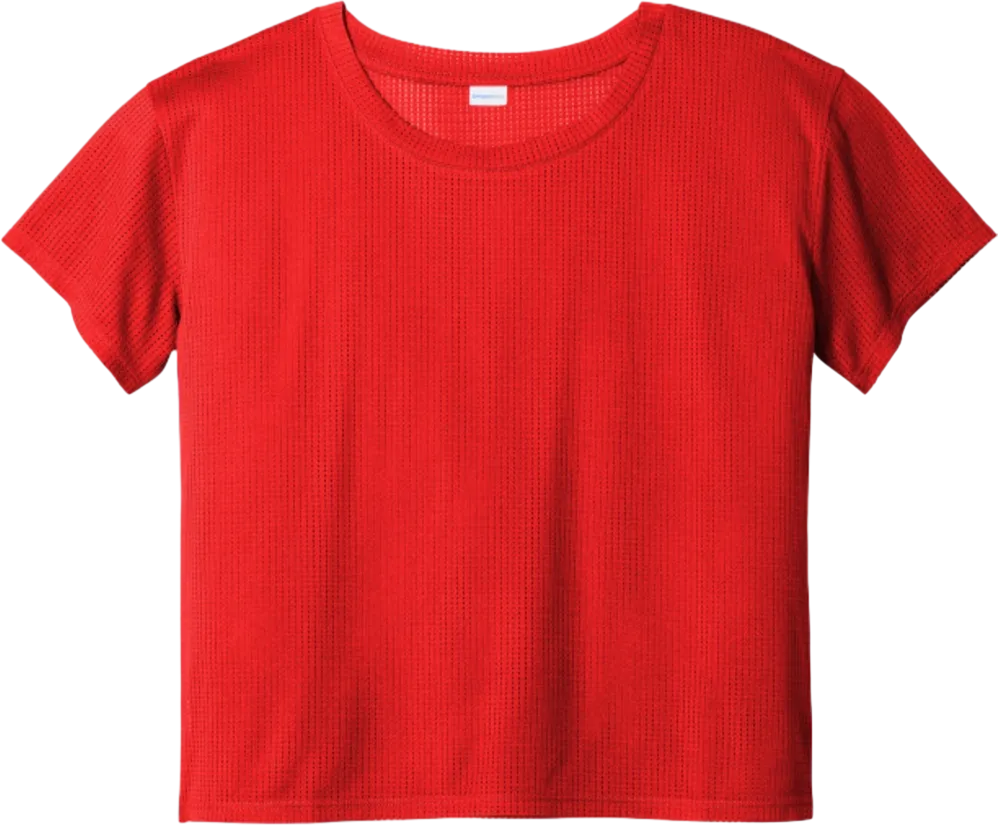 Ladies PosiCharge Draft Crop Tee