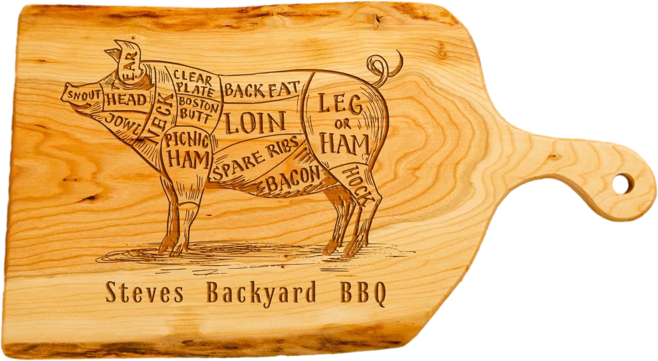 Live-Edge Cherry Artisan Charcuterie/Serving board - 9-12"x 18" with Handle
