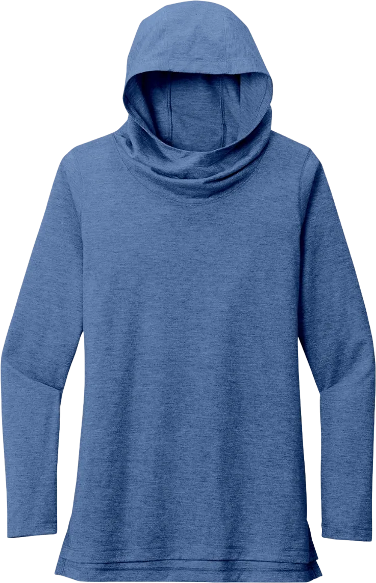 Ladies PosiCharge Tri-Blend Wicking Long Sleeve Hoodie