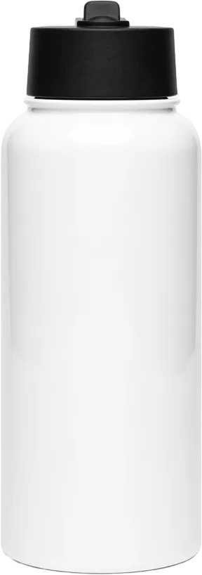 Stainless Steel Water Bottle with a Straw Lid