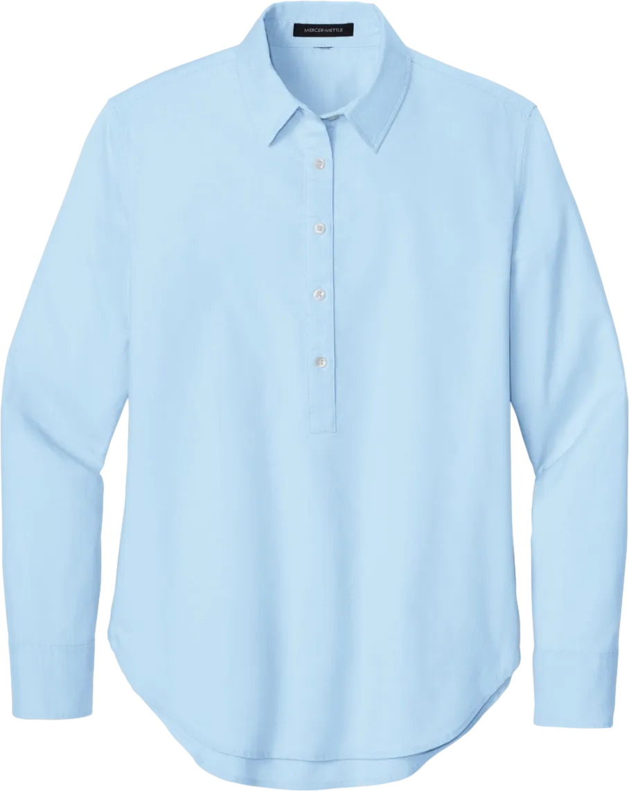 Women's Long Sleeve Modern Oxford Shirt