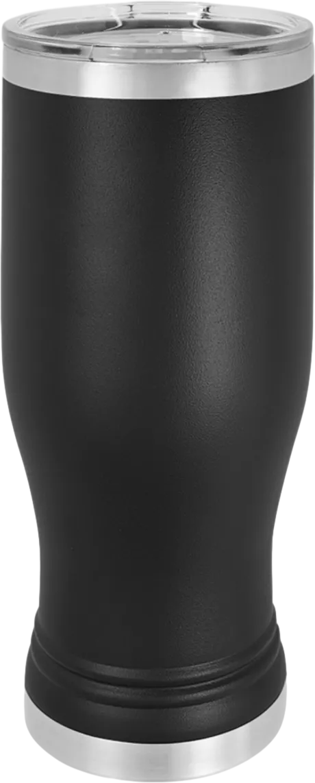 20oz Stainless Steel Pilsner w/Clear Lid