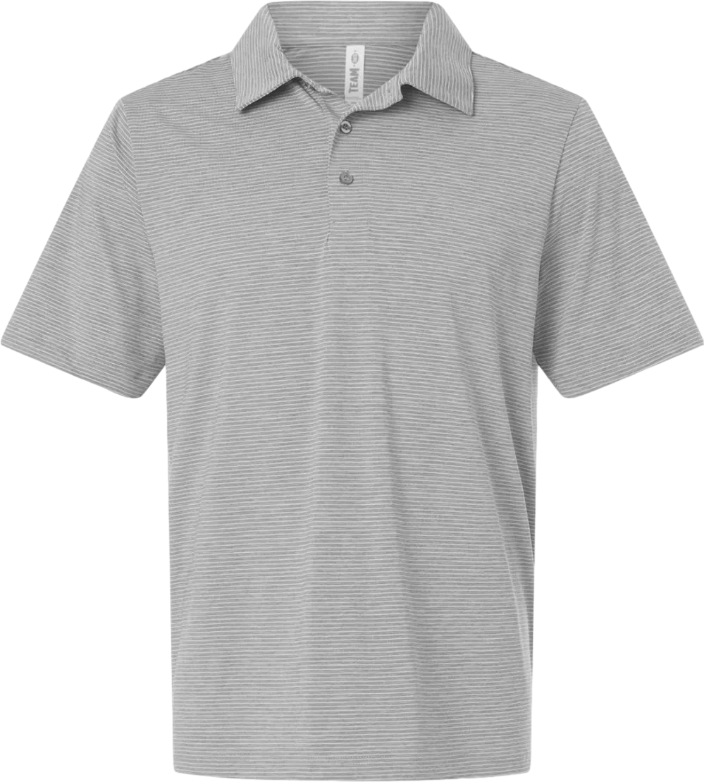 Team 365 Men's Relay Heathered Stripe Polo