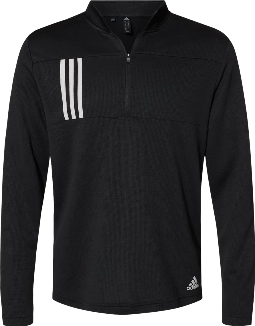3-Stripes Double Knit 1/4-Zip Pullover