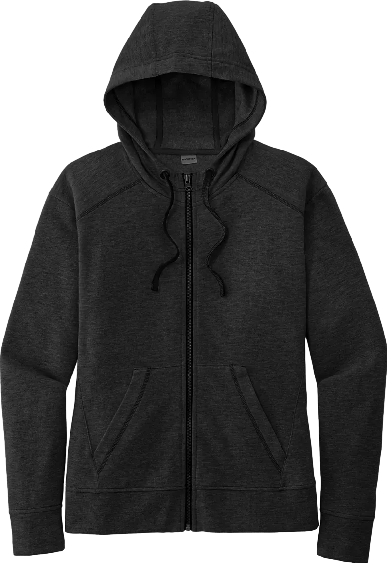 Ladies PosiCharge Tri-Blend Wicking Fleece Full-Zip Hooded Jacket