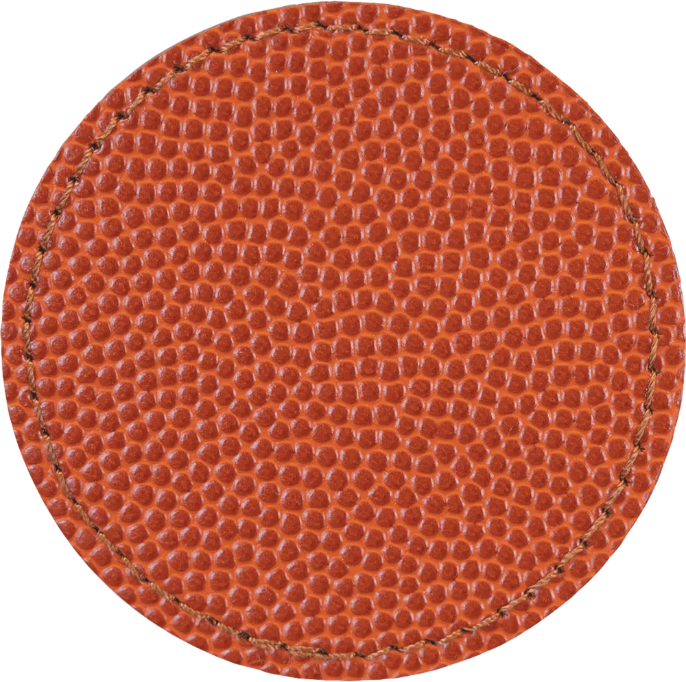 2.5" Round Leatherette Patch with Heat Seal Backing