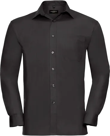 Long Sleeve Pure Cotton Easycare Poplin Shirt