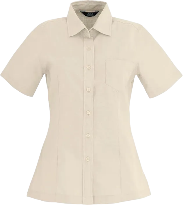 Women's Linen Short Sleeve Blouse