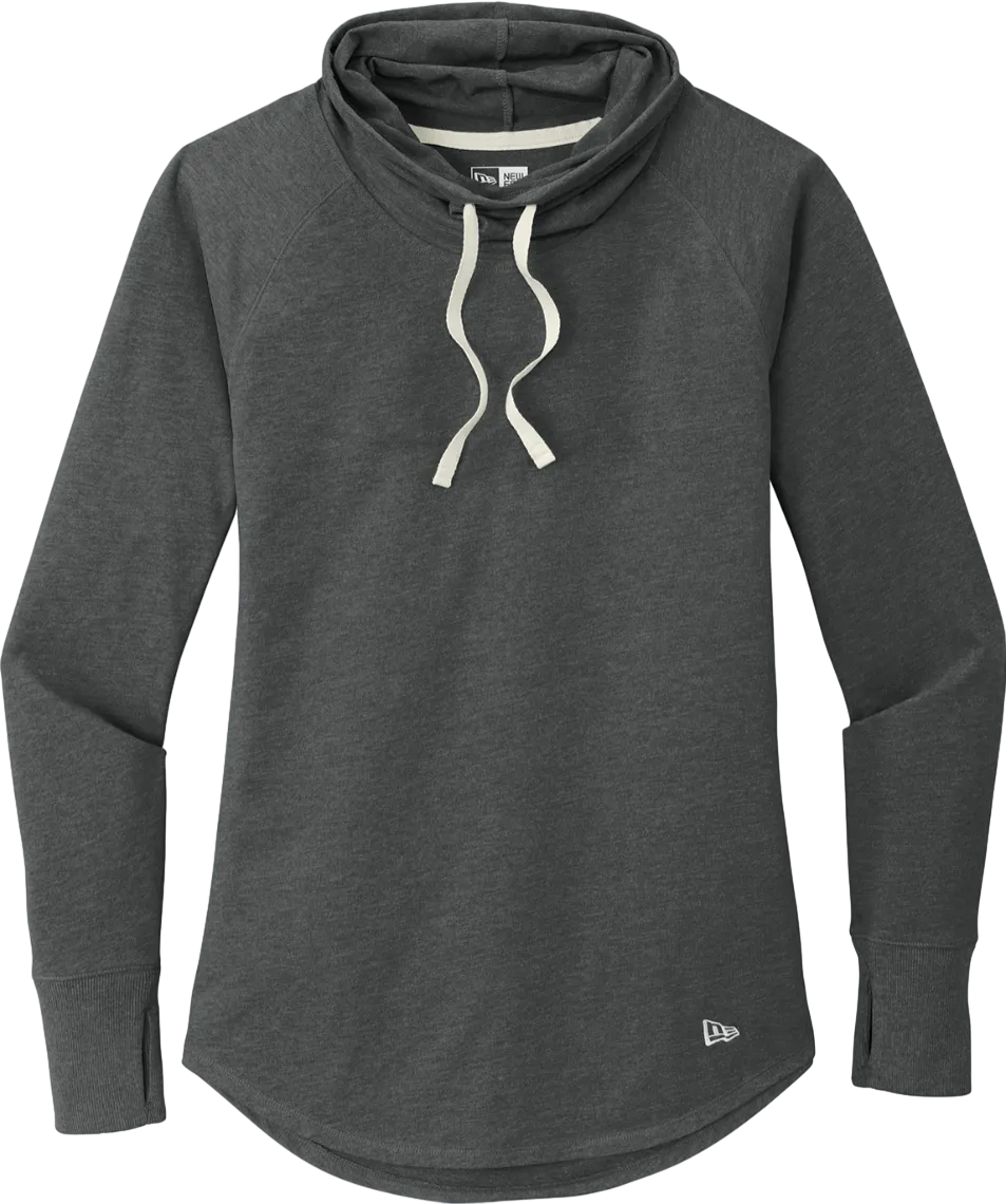 Ladies Sueded Cotton Blend Cowl Tee