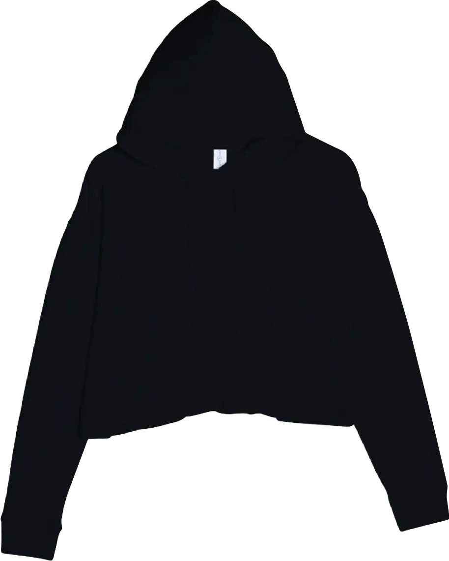 Ladies' Cropped Fleece Hoodie