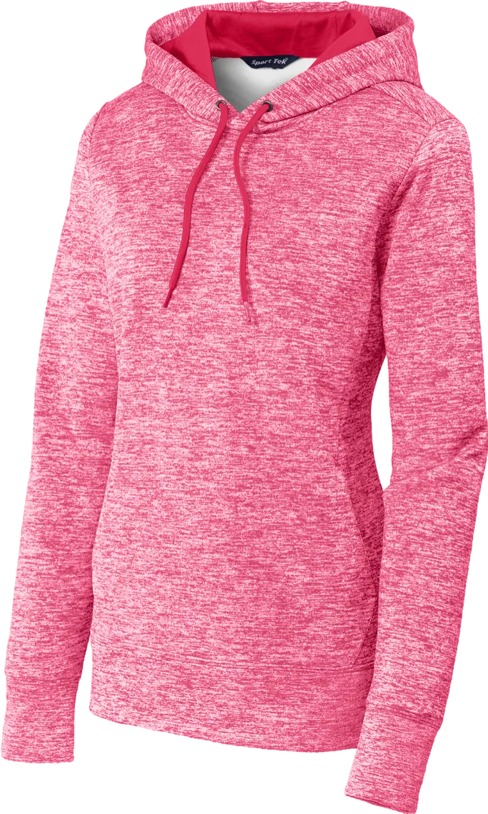 Ladies PosiCharge Electric Heather Fleece Hooded Pullover