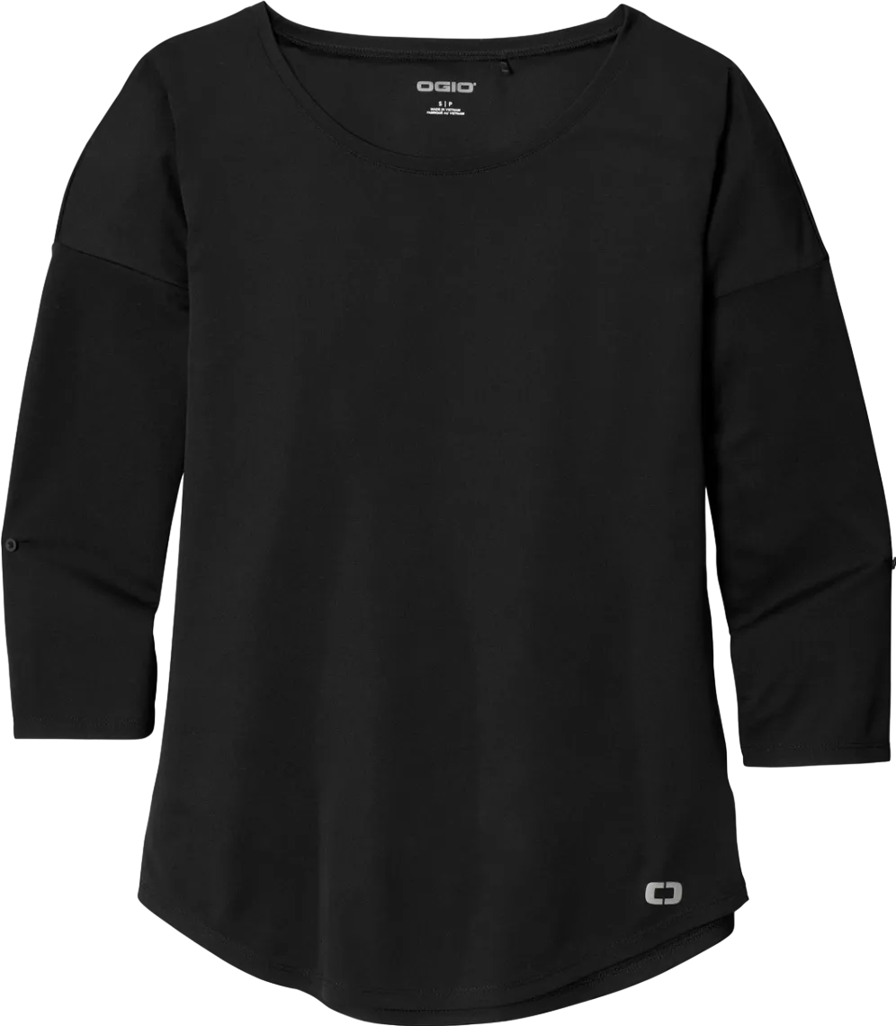 Ladies Gravitate Scoop 3/4-Sleeve