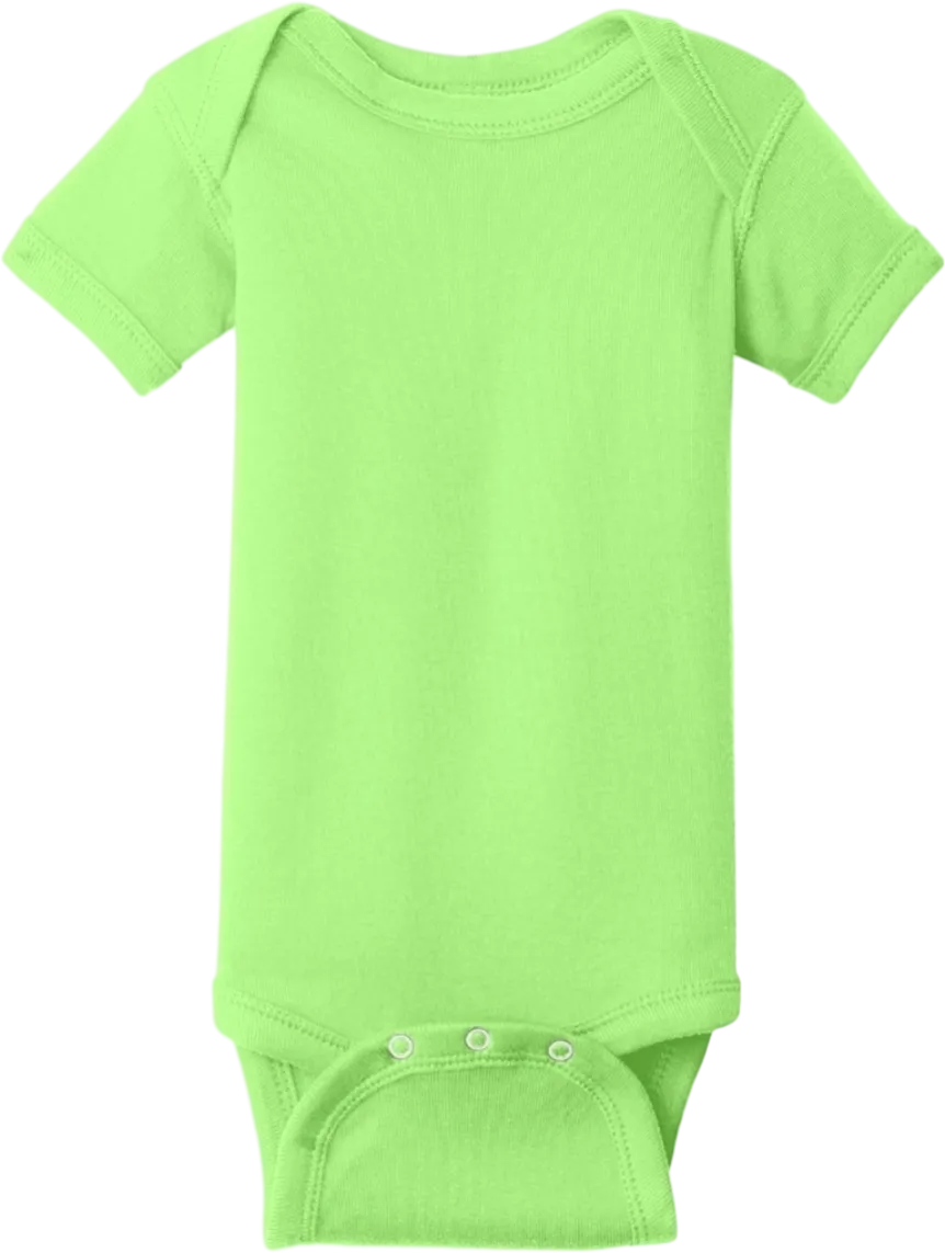 Infant Short Sleeve Baby Rib Bodysuit