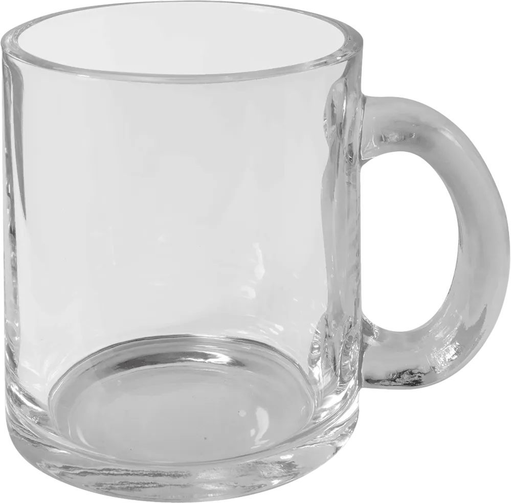 10 oz. Clear Glass Mug with Handle