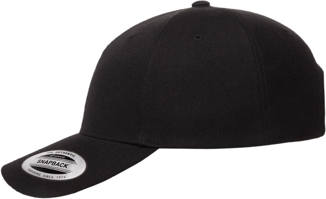 Premium Five-Panel Curved Visor Snapback Cap
