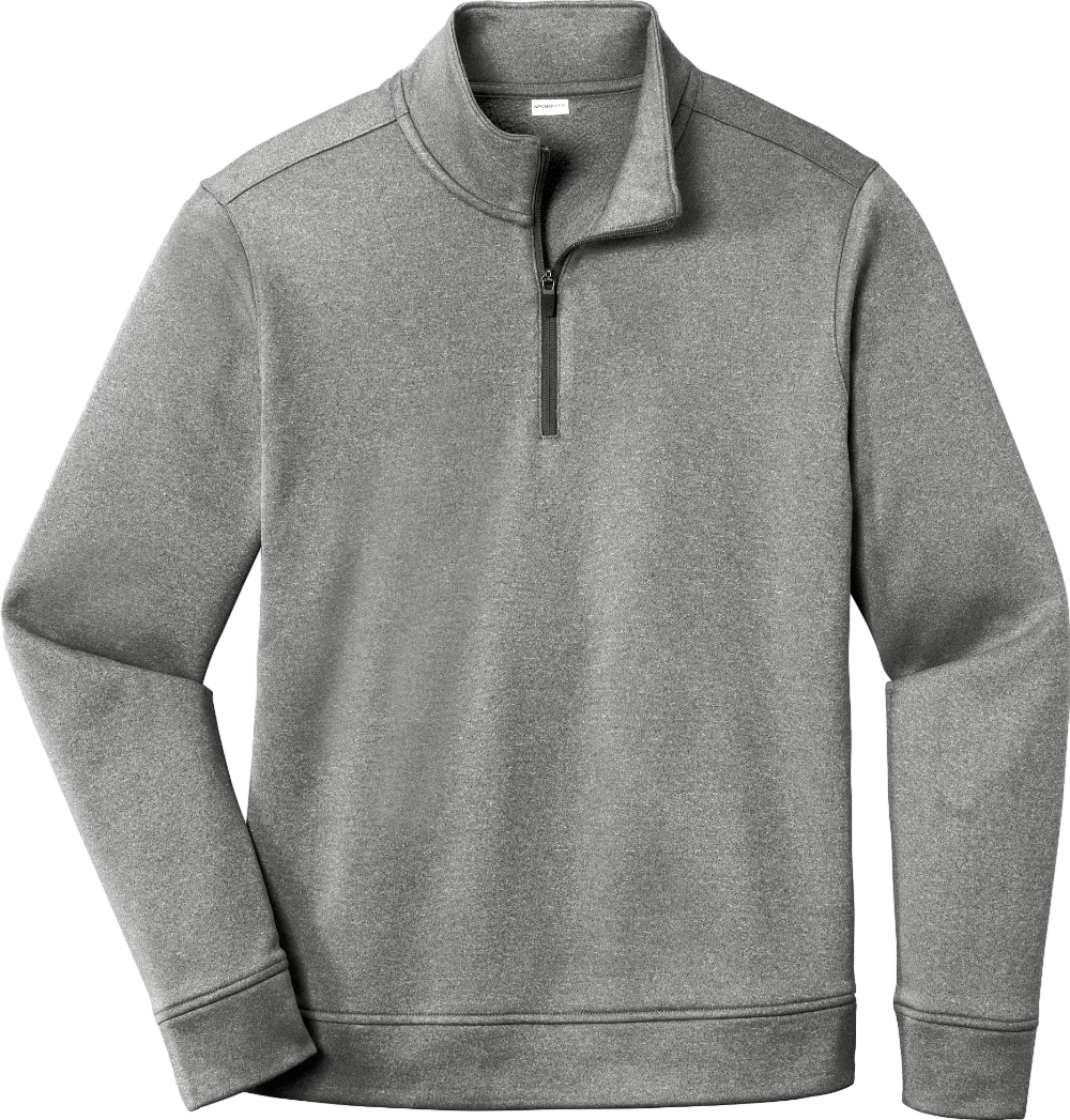 PosiCharge Sport-Wick Heather Fleece 1/4-Zip Pullover