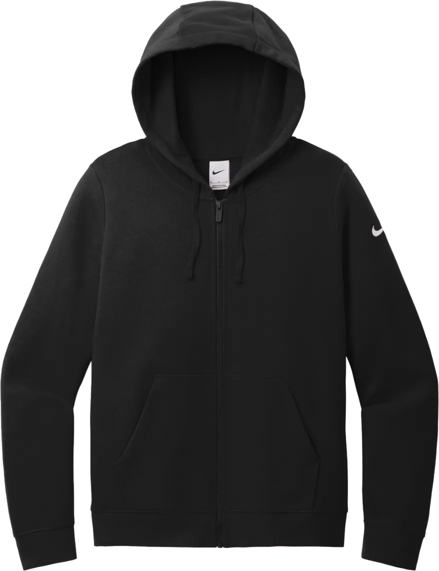Ladies Club Fleece Sleeve Swoosh Full-Zip Hoodie