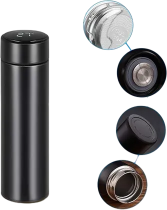 LED Temperature Digital Display Stainless Steel Water Bottle