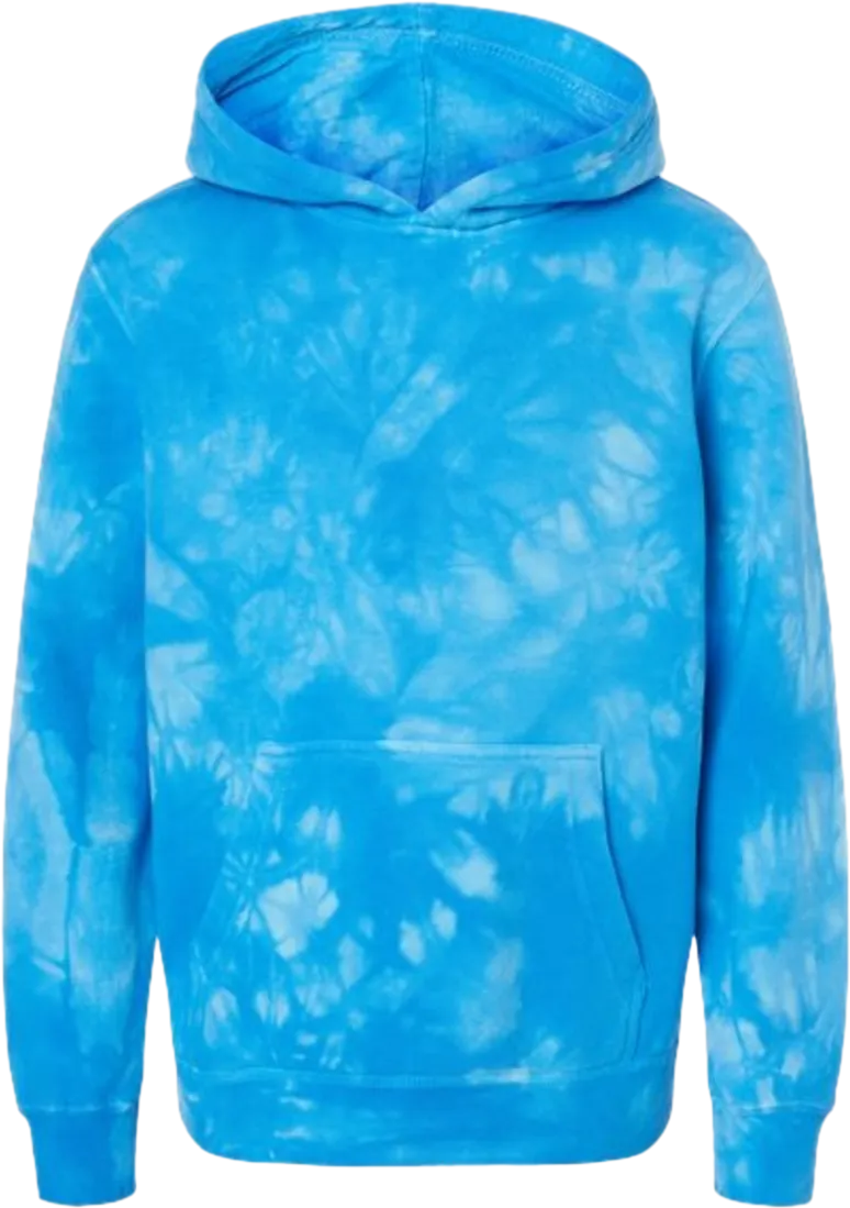 Youth Midweight Tie-Dyed Hooded Sweatshirt