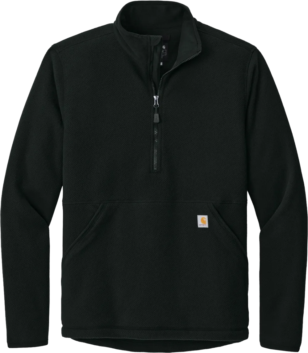 Textured 1/2-Zip Fleece Jacket