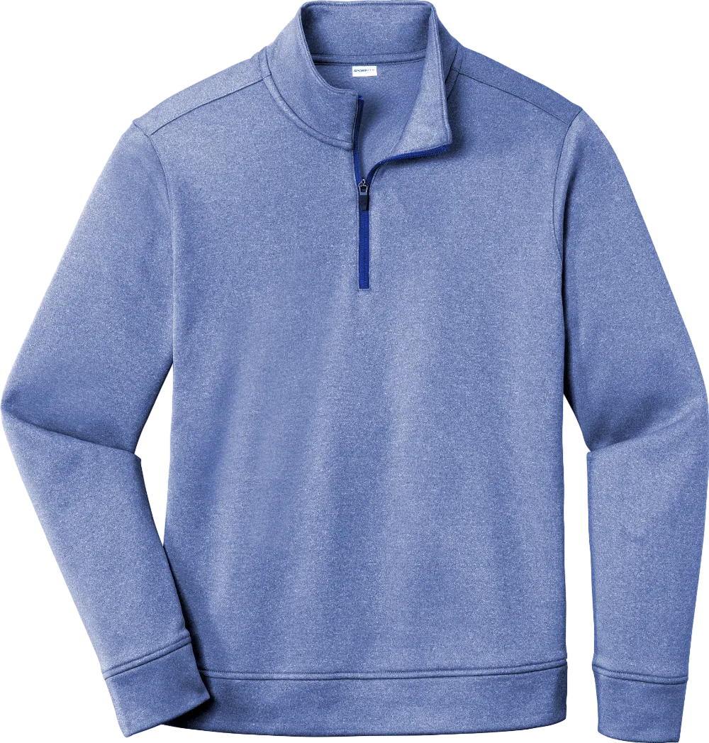 PosiCharge Sport-Wick Heather Fleece 1/4-Zip Pullover