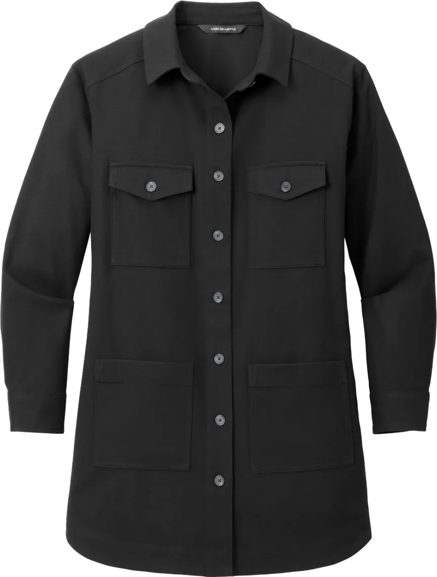 Women's Long Sleeve Twill Overshirt