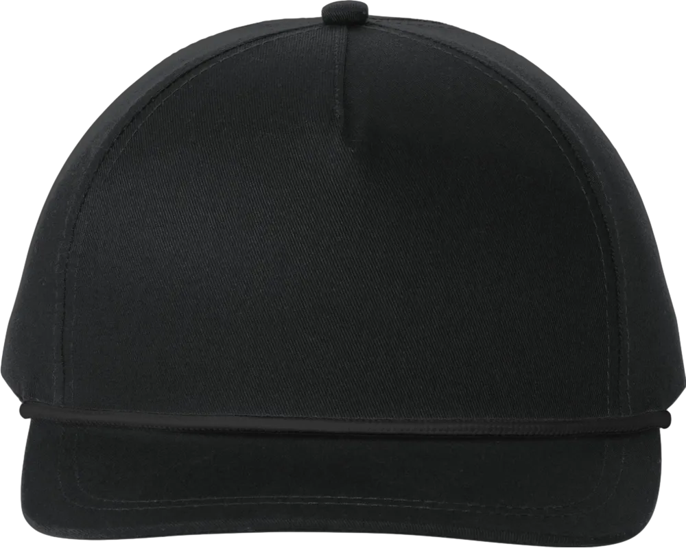 Snapback Five-Panel Rope Cap