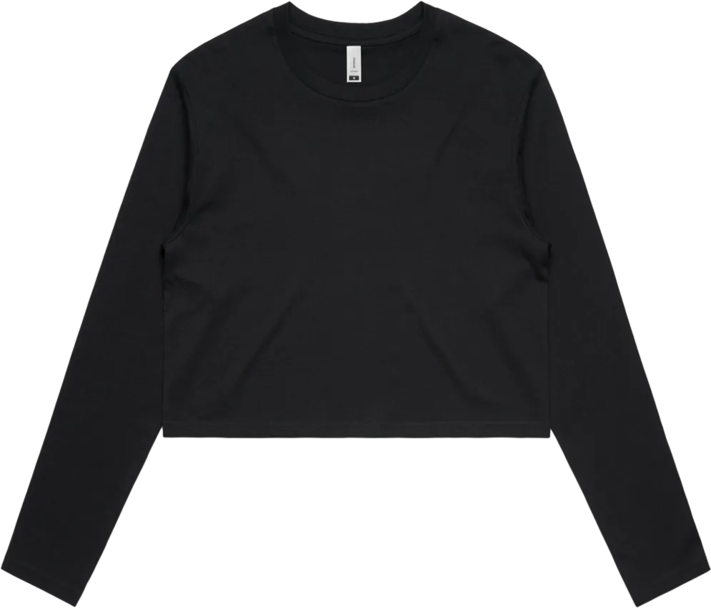 Wo's Crop Long Sleeve Tee