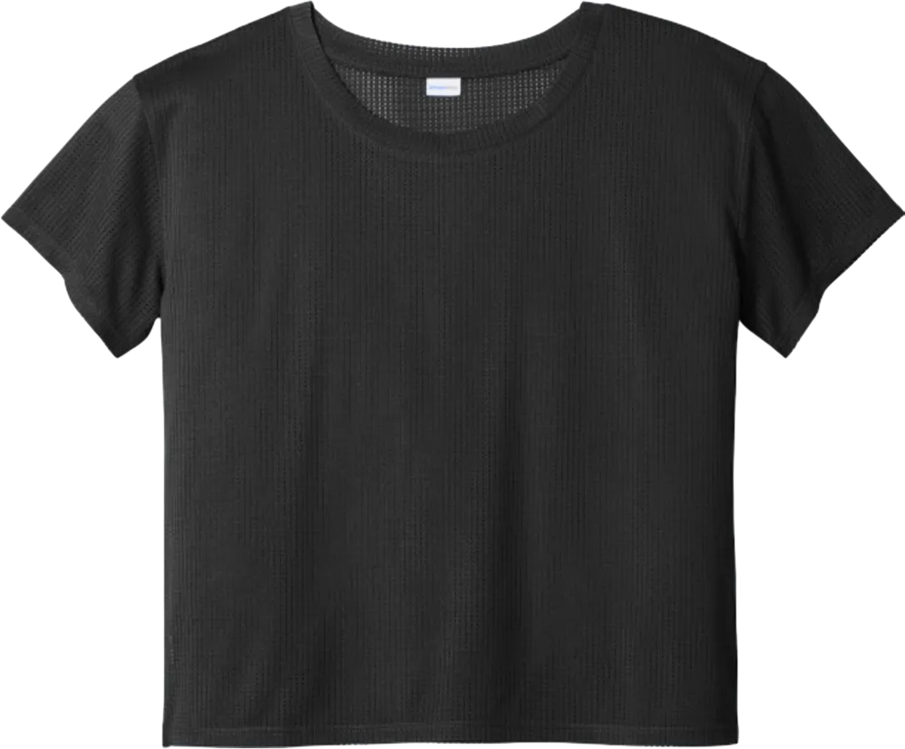 Ladies PosiCharge Draft Crop Tee