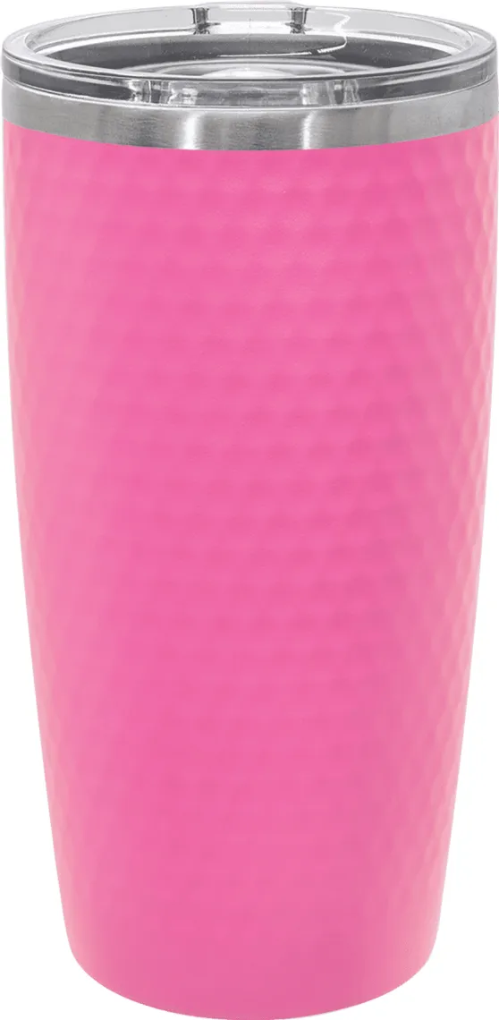20 oz. Golf Tumbler with Dimples and Clear Slider Lid
