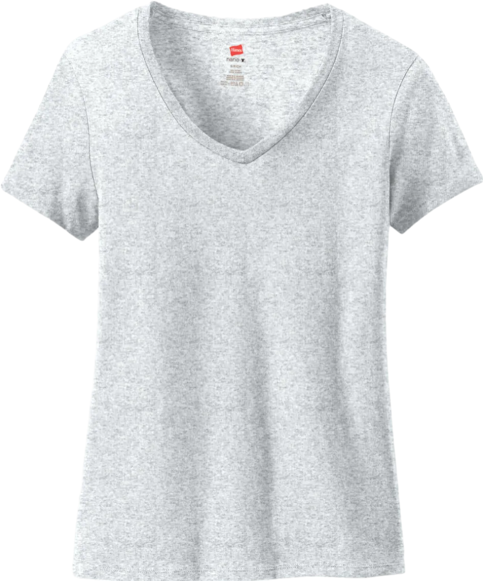 Ladies Nano-T Cotton V-Neck T-Shirt