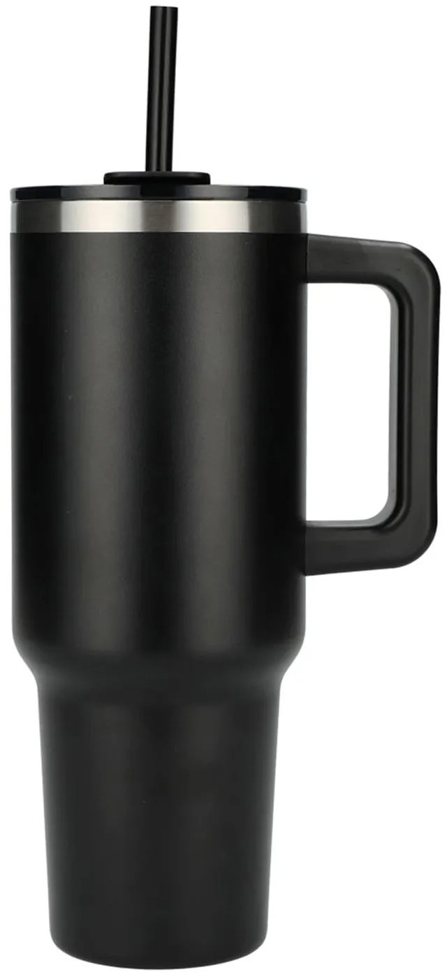 Pinnacle 40 oz Vacuum Insulated Eco-Friendly Travel Tumbler With Straw