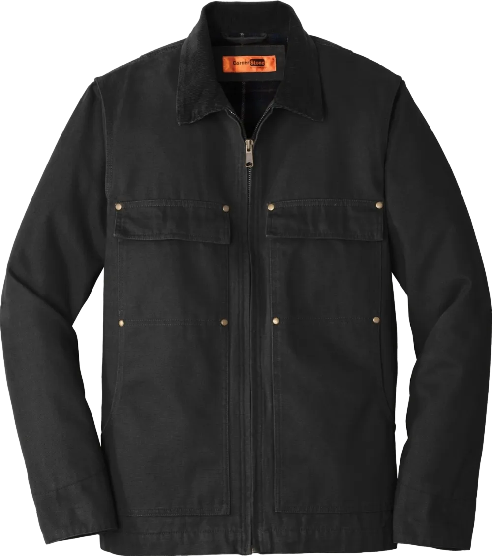 Washed Duck Cloth Chore Coat