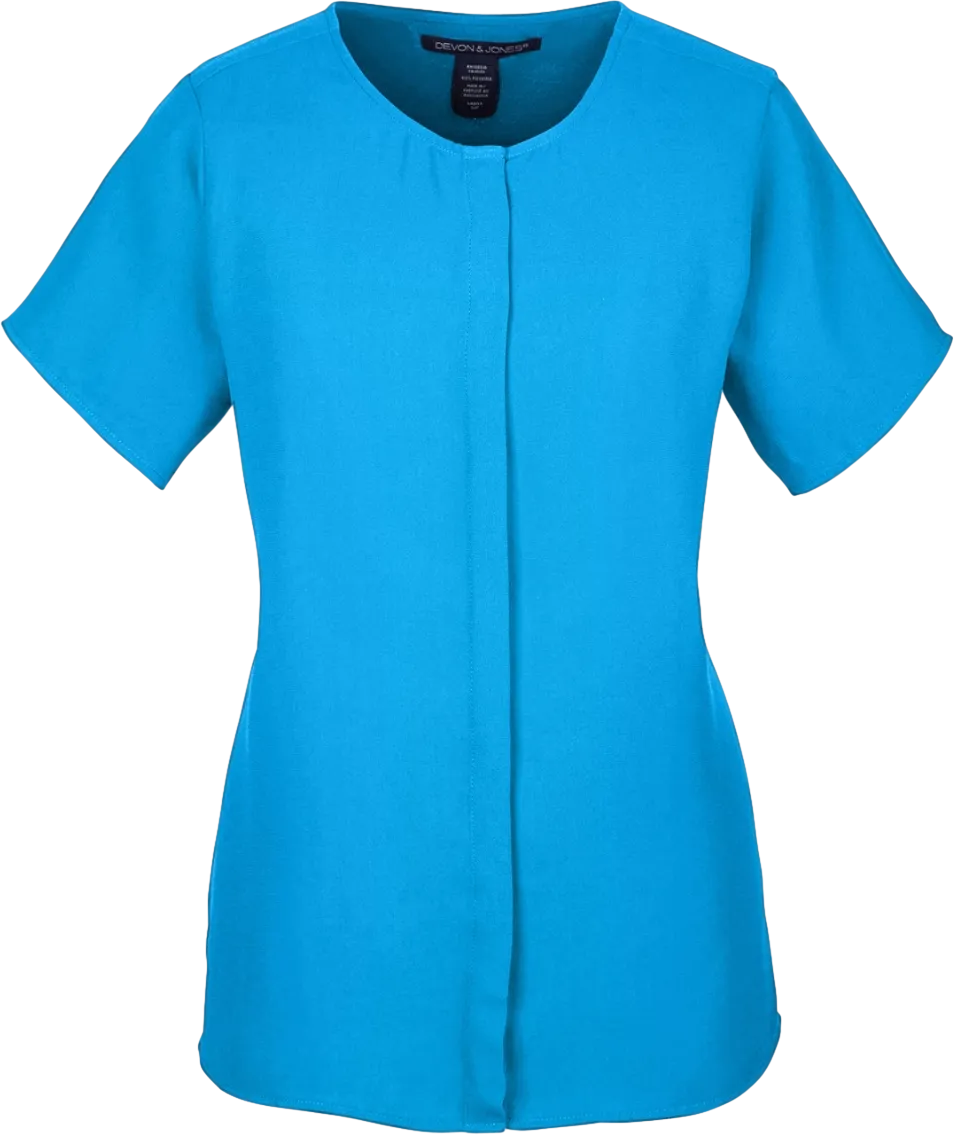 Ladies' Perfect Fit Short-Sleeve Crepe Blouse
