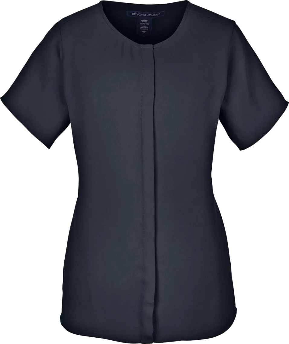 Ladies' Perfect Fit Short-Sleeve Crepe Blouse