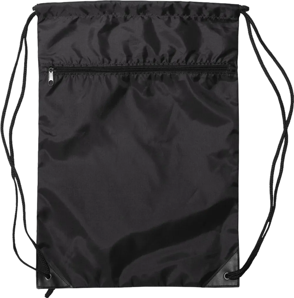 Zippered Drawstring Backpack