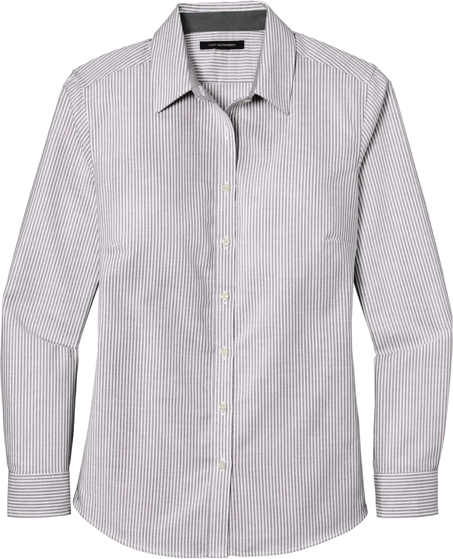 Ladies SuperPro Oxford Stripe Shirt