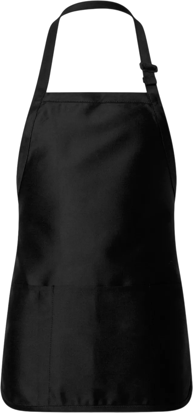 Full-Length Apron with Pouch Pocket