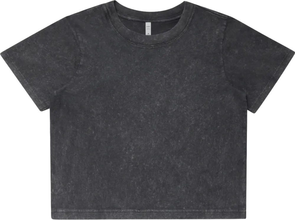 Wo's Stone Wash Heavy Crop