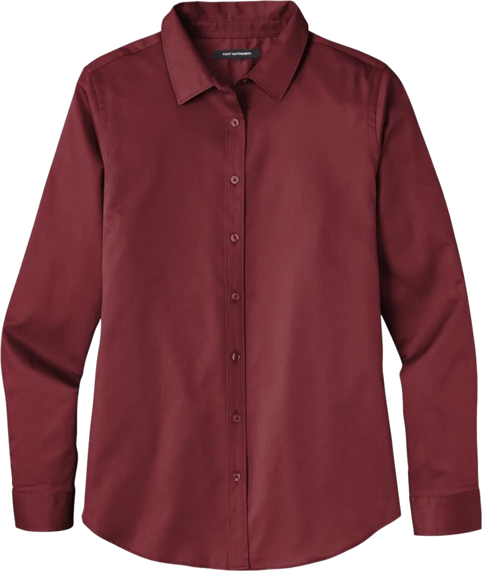 Ladies Long Sleeve SuperPro React Twill Shirt