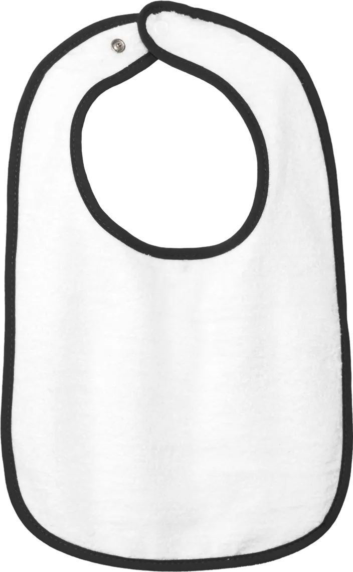Infant Contrast Trim Terry Bib