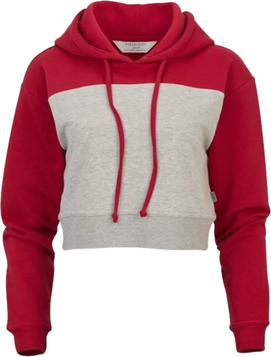Women's Cropped Fleece Hooded Sweatshirt