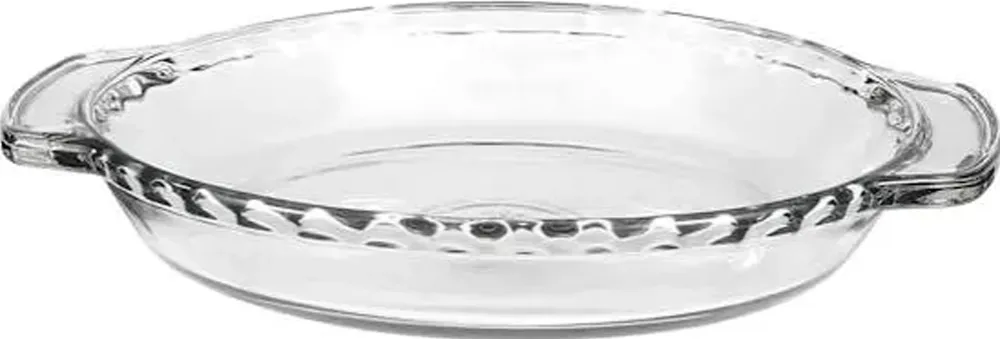 9 2/5" x 1 3/5" Deep Dish Glass Pie Pan