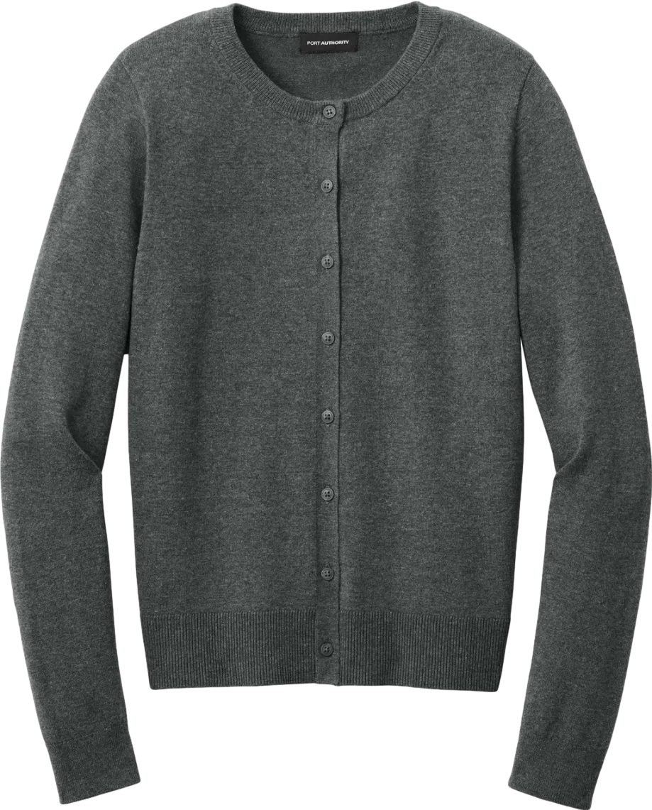 Women's Easy Care Crewneck Cardigan Sweater